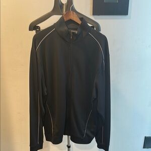 Cutter & Buck Black Performance Jacket with White Trim